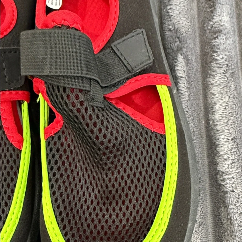 NEW Black and Neon Yellow Red Water Shoes Swim Shoes